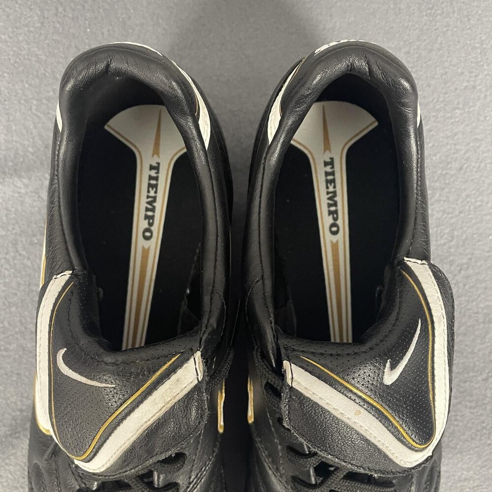 Nike Tiempo Legend III Soccer Shoes Mens Size 8 Black White Gold Firm Ground - Picture 6 of 14